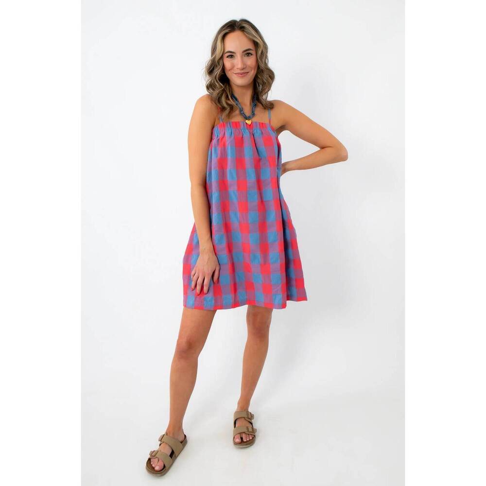 NEW WISHLIST americana babe mini dress in plaid - Picture 2 of 5